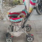 Children's stroller with colorful canopy 
