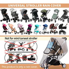 Stroller Rain Cover can protect baby from rain, wind, snow, cold and dust