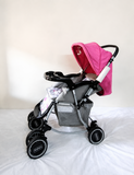 Babyhug Reversible Handle Baby Stroller Pram Reclining 5-Point B118