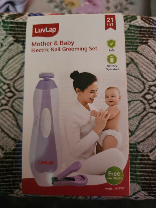 Discover the LUVLAP Mother and Baby Electric Nail Grooming Set – safe, gentle, and efficient nail care for both infants and adults with adjustable speed settings.