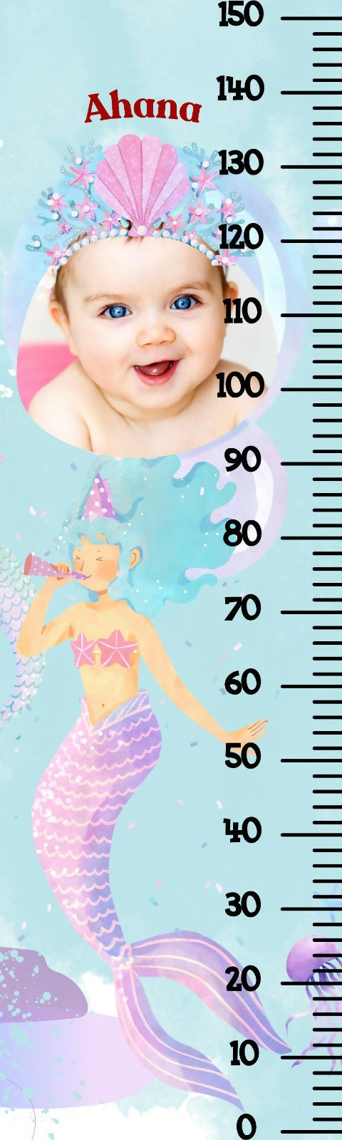 Customised Height Chart: Track your child's growth with a personalized height chart featuring their name and picture.