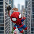 Handmade Superhero Crochet Keychains Collection