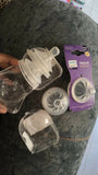 Philips avent feeding bottle set of 2 with complimentary nipple sets