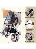 Stroller Rain Cover can protect baby from rain, wind, snow, cold and dust10518