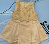 MINI KLUB Baby Round Neck Sleeveless Woven Polyester Dress (Beige Color) (3-6 months)