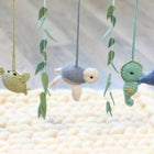 Handcrafted Crochet Play Gym Set / Cradle Hanging Set: 100% cotton yarn, safe and vibrant toys for baby’s playtime and naptime.