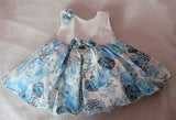 Blue Floral Party Wear Frock