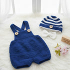 Crochet christmas baby romper, beanie and bow set