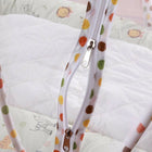 BABYHUG Premium Cotton Gadda Set with Mosquito Net – Jungle Theme Multicolor Cozy Bedding for Babies
