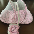 Newborn Baby Bed With Thick Mattress, Mosquito Net, Zip Closure & Neck Pillow