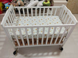 Multifunctional wooden baby cot
