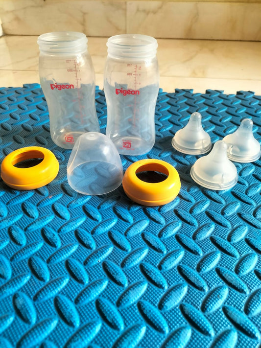 Experience natural feeding with PIGEON Bottles with Nipples – designed for comfort, anti-colic benefits, and seamless transition from breast to bottle.