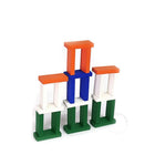 Wooden Dominos blocks - Multicoloured - 100 pcs