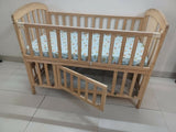 STAR AND DAISY 12-in-1 baby crib, convertible baby cot with rocking base, multifunctional wooden crib, rocking baby bed India, newborn to toddler crib