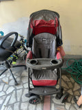 CHICCO Cortina Stroller/Pram, Red & grey 