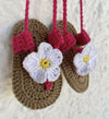 Crochet baby girl sandals/ baby shoes/ baby slippers