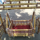 Wooden Pure Teak Wood Big Cradle With Parna