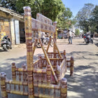 Wooden Pure Teak Wood Big Cradle With Parna