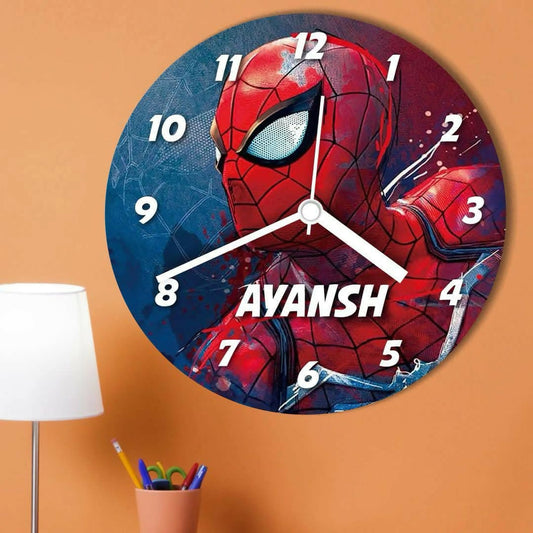 Wall clock with Spider-Man design 