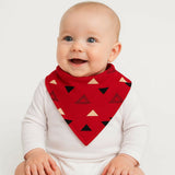 Hosiery Cotton Baby V Shape Bib | Assorted Colors | Steel Snap Button Closure