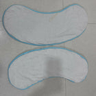 Babyhug cotton burp cloth set with bear print in navy blue and white, gently used with slight stain on one cloth, soft and absorbent fabric