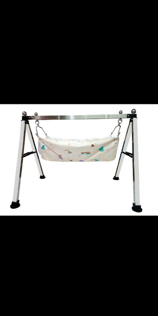 Create a safe and stylish sleeping space for your baby with the Stainless Steel Square 1.5" & Round Manual Cradle, crafted from durable stainless steel for long-lasting performance. Available with or without cloth, this cradle provides a cozy and secure environment for your little one to rest peacefully.