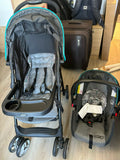 GRACO LiteRider LX Travel System – Rille Stroller & SNUGRIDE 30 Car Seat Set