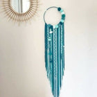 crochet dreamcatcher, handmade wall decor, boho dreamcatcher, nursery wall hanging, crochet home decoration