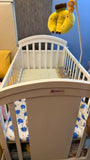 HUNY HUNY 15-in-1 Pinewood Cot / Crib with Mosquito Net & Adjustable Stand | 120 x 68 x 103 cm