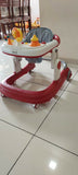 Babyhug Zest Musical Baby Walker With Adjustable Height anti Fall Protection & Toy Bar