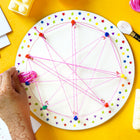 iLearnNGrow Winding Thread Pattern Board with 30+ pattern cards for kids, designed to encourage fine motor skills, hand-eye coordination, pattern recognition, concentration and creative hands-on learning