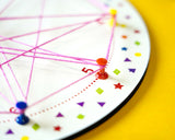 iLearnNGrow Winding Thread Pattern Board with 30+ pattern cards for kids, designed to encourage fine motor skills, hand-eye coordination, pattern recognition, concentration and creative hands-on learning