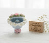Rose Flower Bouquet with Ring Holder – Elegant Handmade Gift for Special Occasions