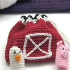 Crochet Finger Puppets with Bag (Farm theme)(Set of 5)