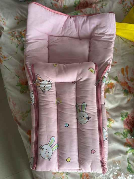baby carrier sleeping nest, 2-in-1 baby nest, portable baby bed, newborn carrier, travel-friendly baby lounger, soft baby sleeping bag