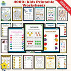 4000+Kids Printable Worksheets