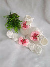 Crochet baby booties and headband