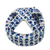 Baby adjustable safety helmet Minnie mouse print white blue