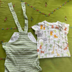 MINI KLUB  Onesie Dress With T-shirt - White/light green