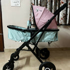 LIFELONG  Baby Stroller/Pram, Pink & green/ Travel system with car seat 