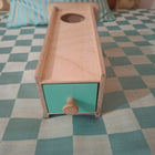 Curious cub object permanence box with drawer