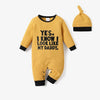 Patpat Long-sleeve Knitted Jumpsuit with Hat Set