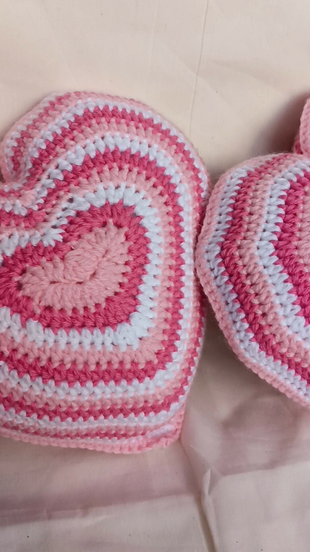 Crochet Heart Pillow