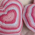 Crochet Heart Pillow