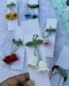 Hand Crocheted Tulip Hair Ties