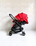 LuvLap Baby Stroller Reclining Foldable Travel Pram With Tray