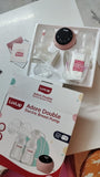 LUVLAP Adore Double Electric Breast Pump Dual Mode, Rechargeable, BPA Free, White
