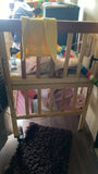 FURNIFEST Wooden Baby Crib