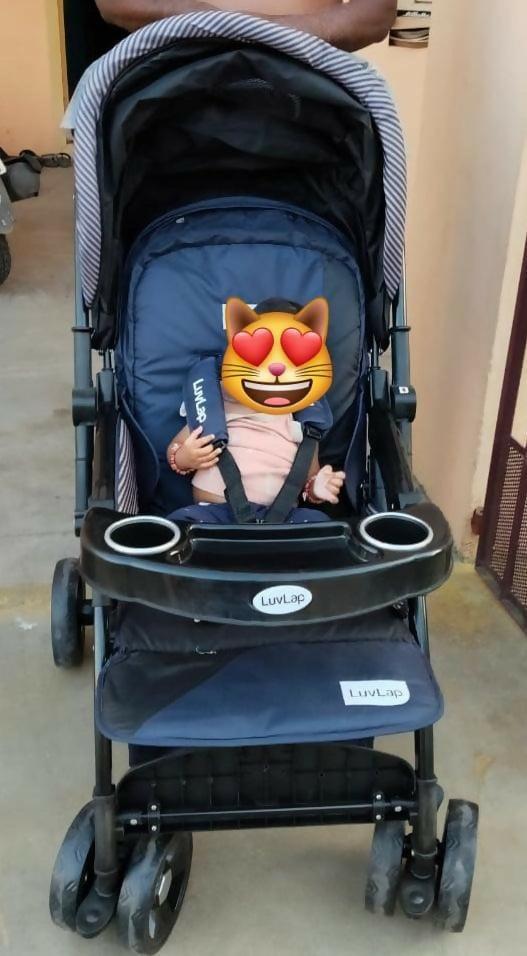 LUVLAP Stroller/Pram for Baby – Comfortable, Safe & Easy-to-Fold Travel Companion