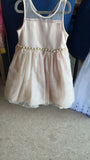 Beige Partywear Dress for Girls